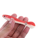 5x 10cm 6g Bionic Loach Fishing Lures Artificial Crankbait Soft Bait (Red) Newly