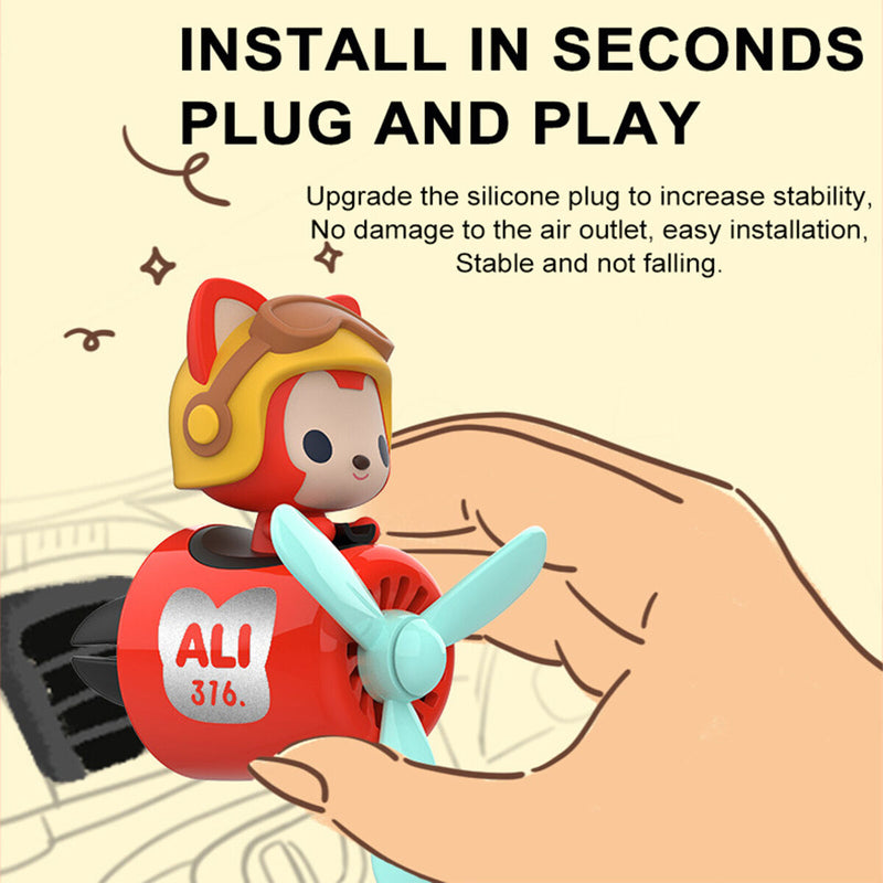 Car Air Freshener - Car Diffuser Air Vent Aromatherapy with Refill Pads (B)