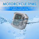 Waterproof LCD Motorcycle TPMS USB Rechargeable Tire Pressure Monitoring System