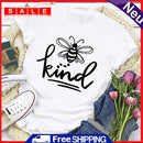 Fashion Bee Kind Short Sleeve T-Shirt (White M) -02767