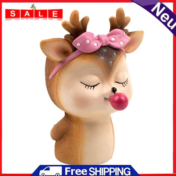 Succulent Planter Cartoon Vase Deer Flower Pot Holder Home Desktop Bonsai Pot