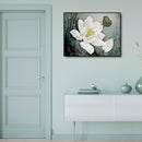 Lotus Flower Hand Painted Painting By Numbers DIY Canvas Oil Art Drawing Kit