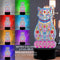 DIY Special Shaped Diamond Painting Cat LED Light Cross Stitch Embroidery L
