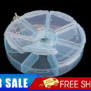 Portable Organizer Pill Round Box 7 Slot Health Pill Box Case Medicine Drug