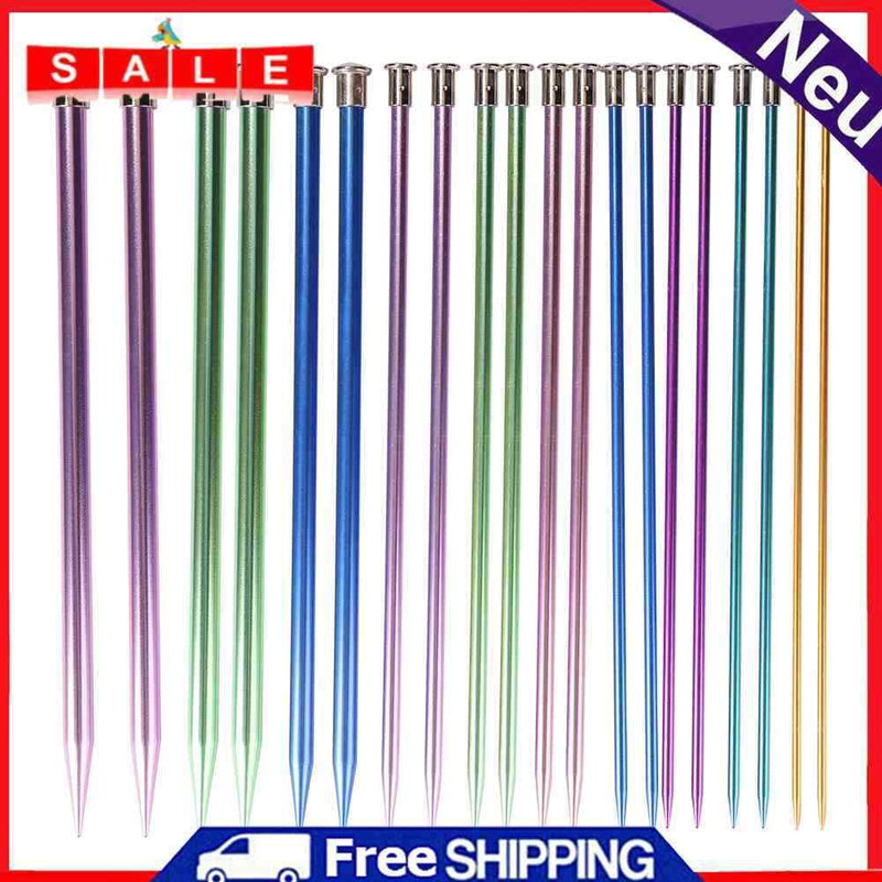 20pcs Alumina Knitting Needles Sweater Knitting Yarn Household Sewing Craft Tool