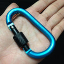 1PC Camping Key Chain EDC Tool Aluminum Snap Hook Karabiner D-Ring Carabiner