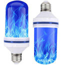 E27 99LED Flame Effect Light Bulb Flickering Fire Decorative Lamp (Blue) Newly