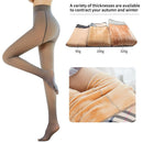 Winter Women Tights Translucent Plush Fleece Thick Pantyhose (Coffee-90g)