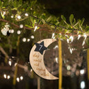 Eid Mubarak Moon Wooden Hanging Ornaments Muslim Ramadan Kareem Eid al-adha M4I3