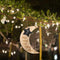 Eid Mubarak Moon Wooden Hanging Ornaments Muslim Ramadan Kareem Eid al-adha M4I3