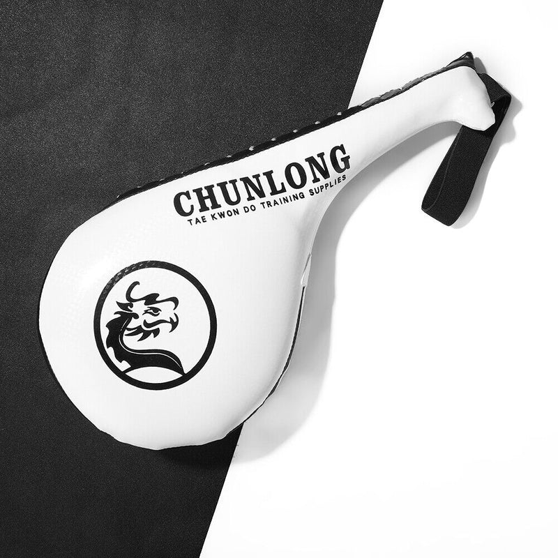 Taekwondo Sanda Kickboxing Pad Punch MMA Muay Thai Foot Target (A White) Newly