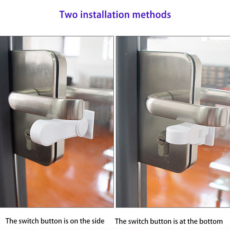 Anti-open Handle Lock Protection Device for Children Safety Door Lever Lock