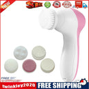 5 in 1 Electric Face Cleanser Brush Skin Pore Cleaner Face Wash Massager