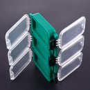 6 Compartment Waterproof Double Sided Fishing Storage Case Lure Box