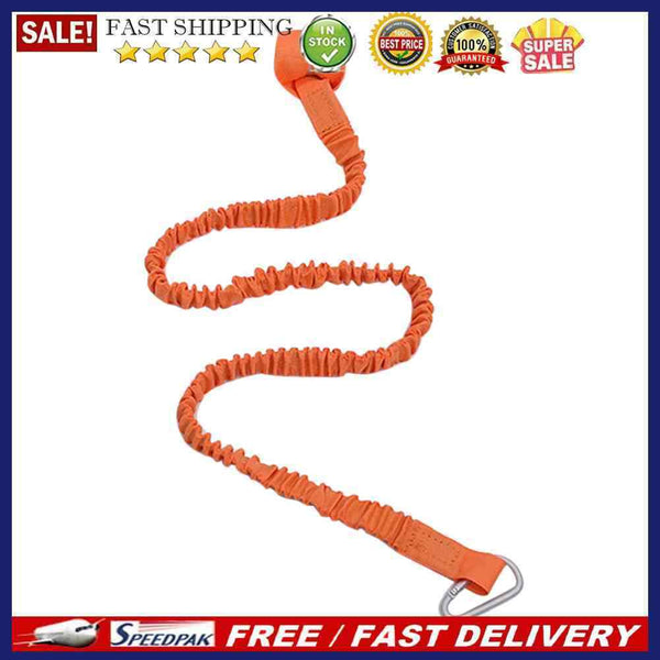Elastic Kayak Paddle Leash Adjustable with Hook Fishing Rod Pole Coiled Lan