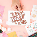 Paper Card Embossing German Words Metal Cutting Dies Stencils DIY (H5994) Newly