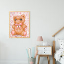 DIY Diamond Painting Kits Full Round Drill Pink Bear Mosaic Wall Home Decor
