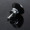 10X 40mm Diamond Shape Crystal Glass Drawer Cabinet Pull Handle Knob Black