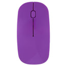2.4GHz 1,000DPI Ultra-thin 3-Button Wireless Photoelectric Mouse (Purple)