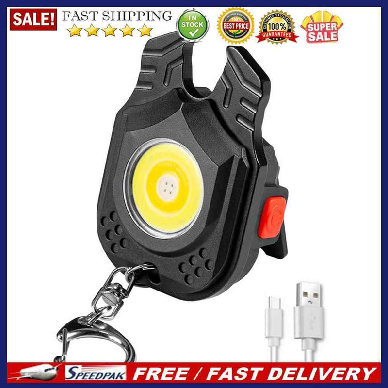 Mini Flashlight Keychain Light Pocket LED High Power Torch Lamp Work Lights