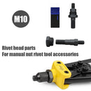 Rivets Nuts Insert Flat Head Threaded Nut for Hand Riveter Gun Tools (M10) Newly