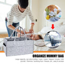 Baby Felt Storage Nursery Basket with Handle Large Pocket (Grey) Newly