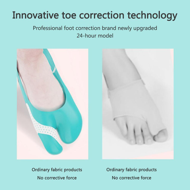 Toes Separator Foot Care Hallux Valgus Orthotics Thumb Corrector (Right M)