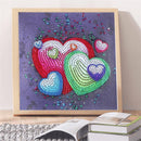 5D DIY Special-shaped Diamond Painting Cross Stitch Embroidery (H030 Heart)