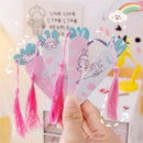 Girls Ruler Bookmarks Cartoon Stationery Wooden Radish Rabbit Tassel Bookmark