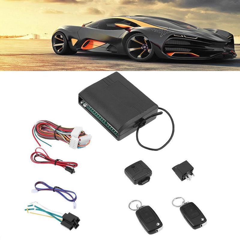 Universal Car Alarm System with Flip Key Remote Control Central Door Lock
