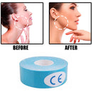 Face Kinesiology Tape Beauty Lift Up Wrinkles Reducer Tape Roll (Blue) Newly