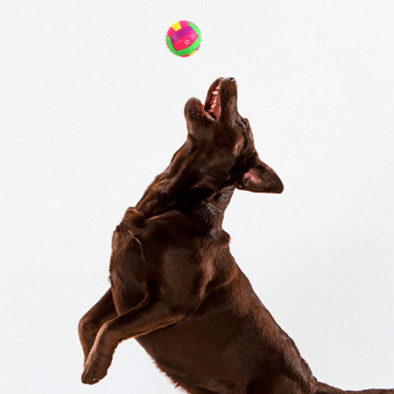 Jumping Activation Ball LED Light Up Sound Flashing Bouncing Vibrating Ball Toys