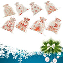 Gifts Santa Sack Drawstring Present Bags Christmas Stocking Christmas Gift Bag