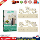 Wall Mounted Wood Key Holder 5 Hooks Organizer Entrance Door Hanging Rack Newly