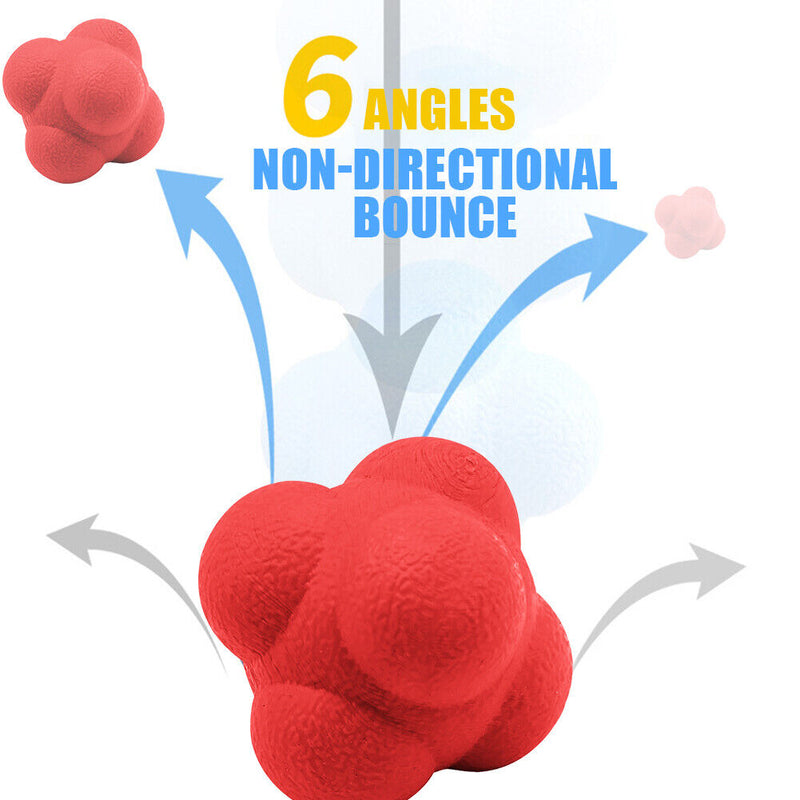 Hexagon Reaction Ball Speed Agility Coordination Reflex Sports Fitness Trai