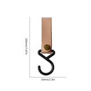 Camping Leather Hook - Pack of 4 Outdoor Picnic Tableware Movable Storage Hook