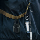 COB LED Mini Outdoor Camping Carabiner Flashlight 80lm Floodlight (Black)