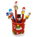Soft Pottery Black Ink Ballpoint Pen Cartoon Santa Claus Christmas Snowman