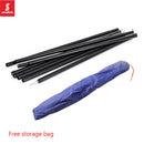 6.6ft Tent Awning Pole Folding Iron Tube Canopy Rod Outdoor Camping? Accessories