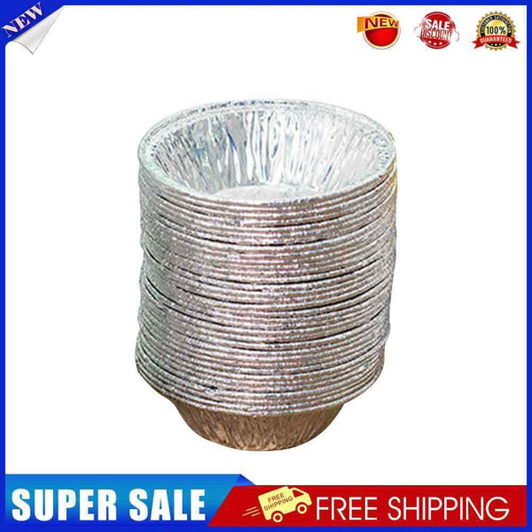 100pcs/set Disposable Tin Foil Egg Tart Molds Cupcake Pan Round Baking Cup