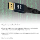 DisplayPort 2.0 Male Cable 16K 10K DP Braided Cord for Projector PC TV Monitor