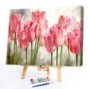 Painting By Numbers Kit DIY Beautiful Flower Hand Painted Canvas Oil Art Pi