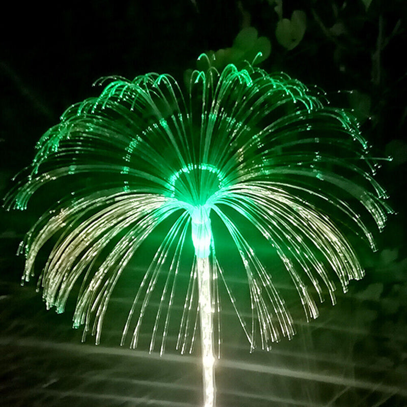 2pcs Solar Fireworks Lights Outdoor Patio Lawn Garden Jellyfish Insert Sunlight