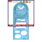 Geometric Ruler - Geometric Drawing Measuring Tools for School Office Suppl
