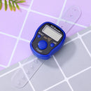 Mini Stitch Marker Row Finger Counter LCD Digital Hand Tally (Dark Blue)