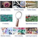 Handheld Optical Magnifying Glass Portable Glowing Magnifier Glasses for Reading