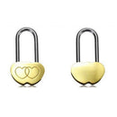 Concentric Lock 40MM Double Heart Valentines Engraved Lock Padlock Love Lock