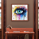 Partial Embroidery Kits Eyes 11CT Stamped 3 Strands Needlework Home Decoration