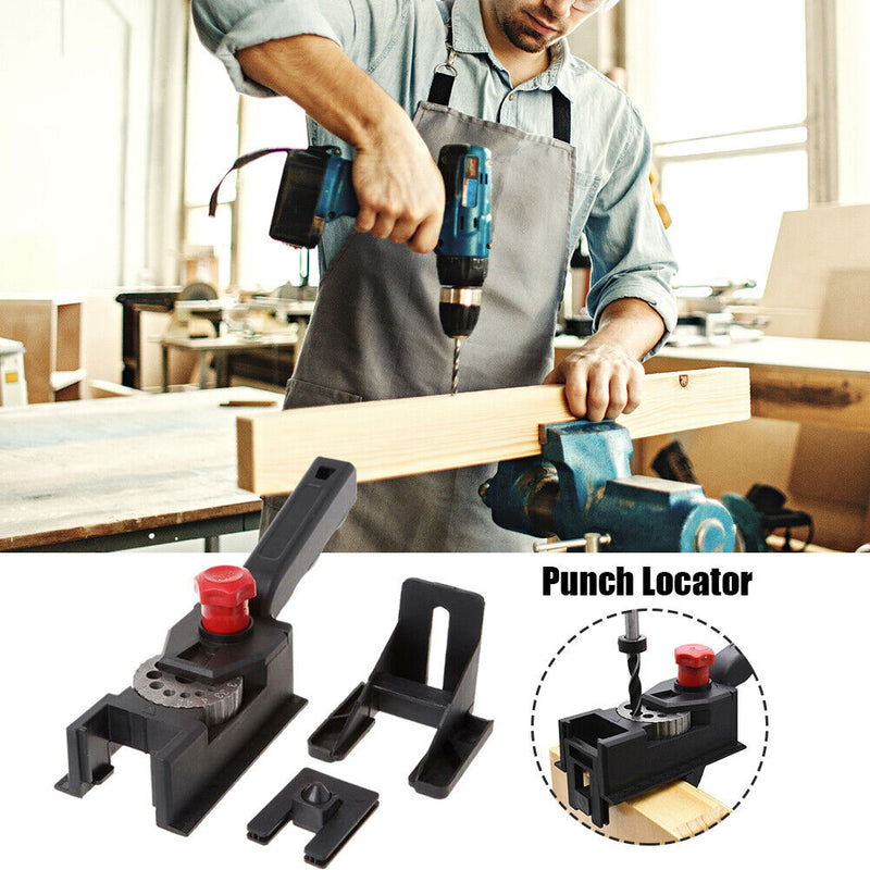 Woodworking Doweling Jig 3-12mm Hinge Drilling Guide Locator Puncher Tools Newly