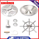 8pcs/set Resonator Cone Soundhole Screens Spider Bridge Saddle for Dobro Guitar
